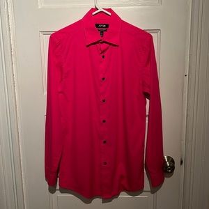 Apt 9 Men’s Hot Pink Longsleeve Button Up